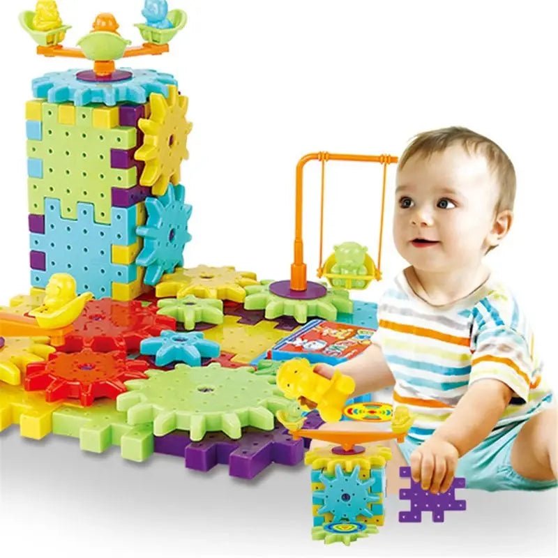 53 Pcs Electric Gear Building Block Toy for Kids (2808)
