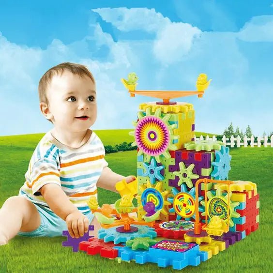 53 Pcs Electric Gear Building Block Toy for Kids (2808)