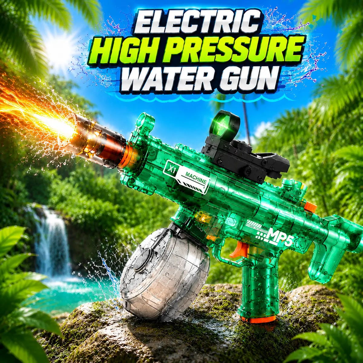 Electric High Pressure MP5 Water Gun (KB1381)