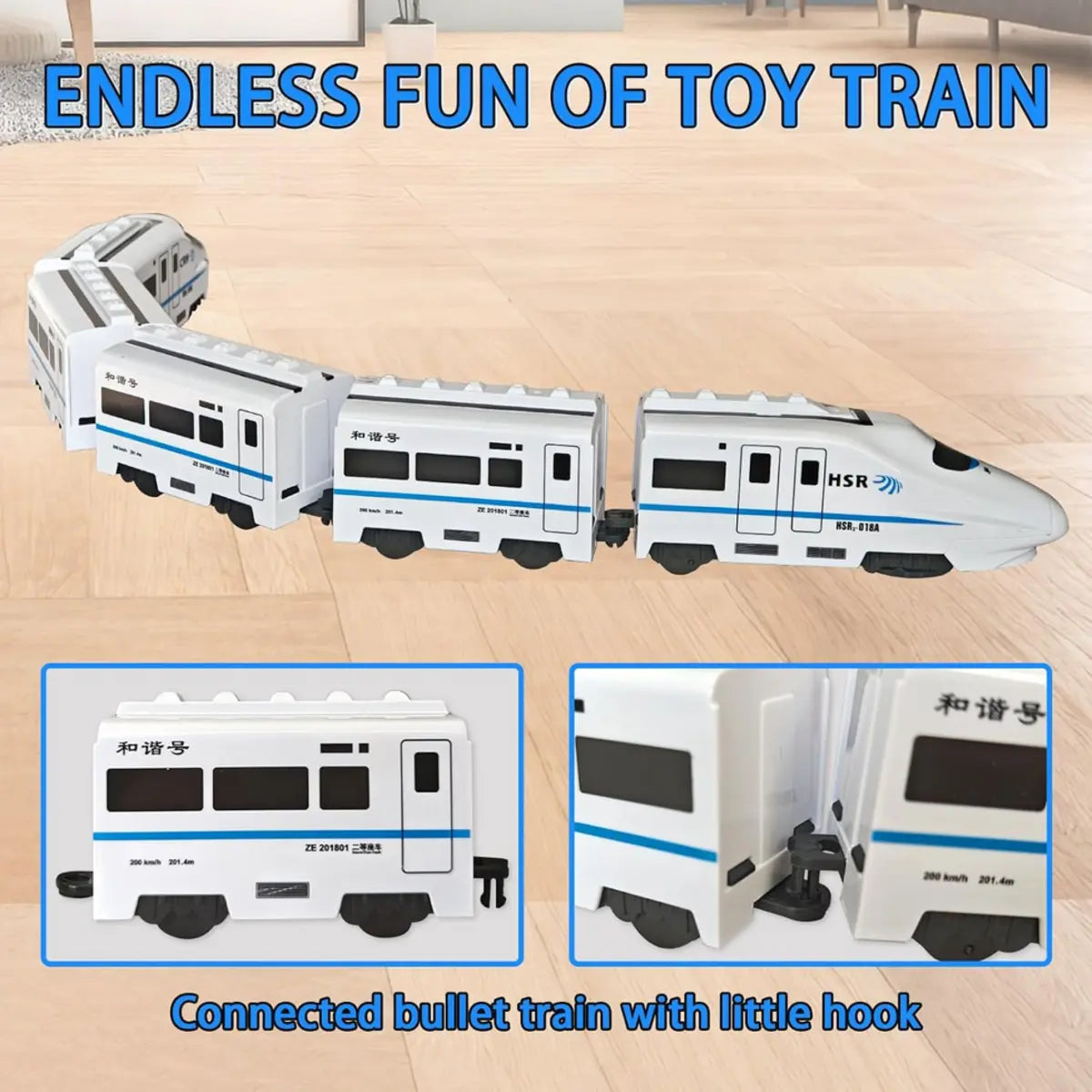 Electric RC train toy for kids remote control train set with track fun battery operated toy