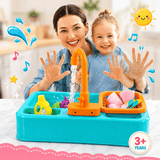 Electric Kitchen Sink Playset with Running Water (6058)