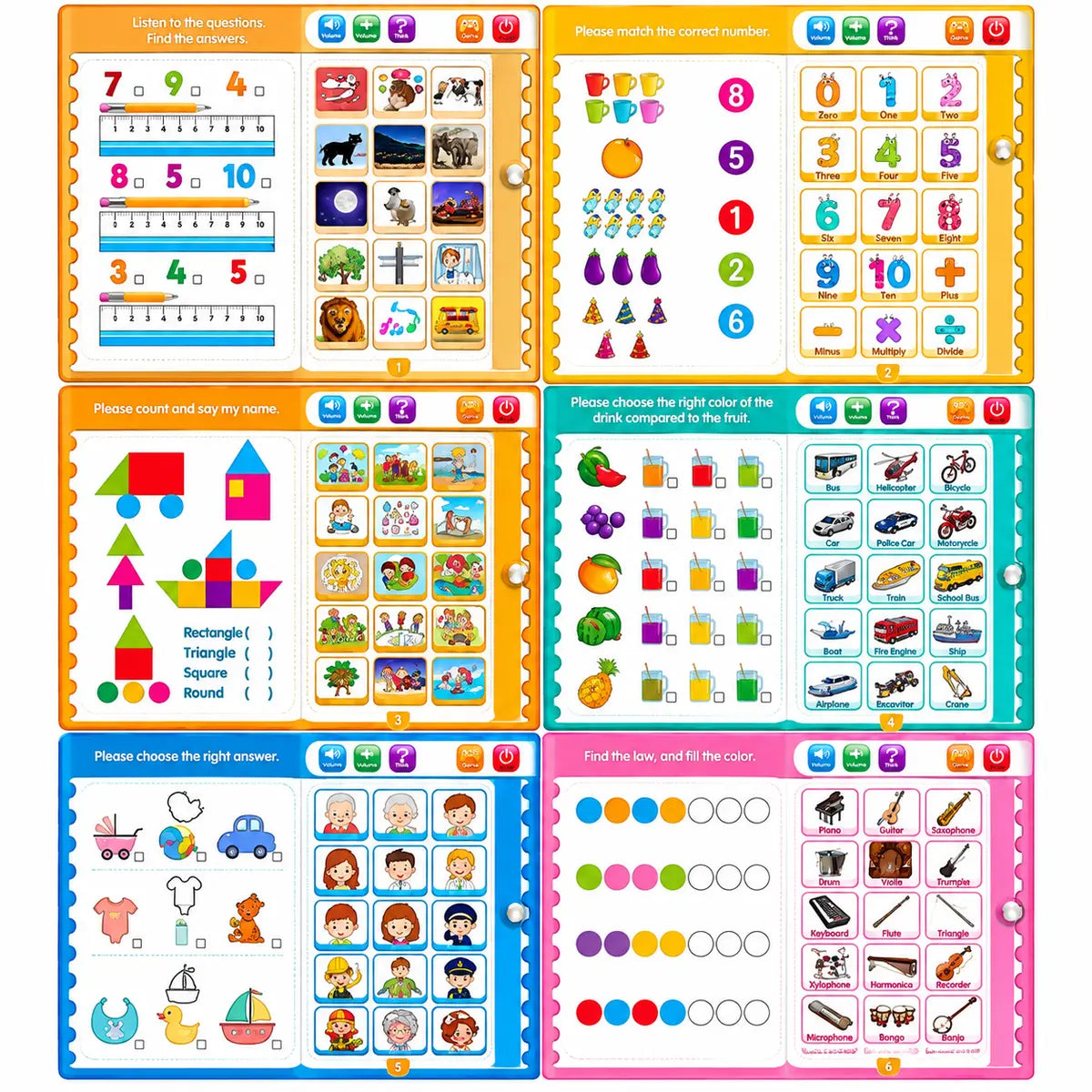 Interactive English learning E-book with electronic learning pen for kids