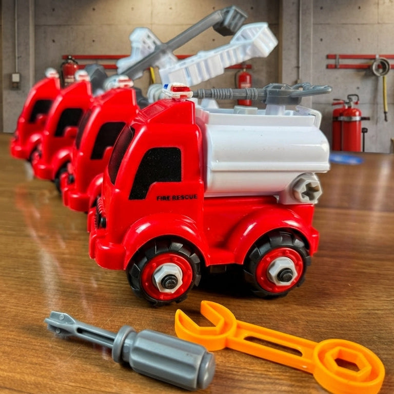 DIY Fire Rescue Truck For Kids