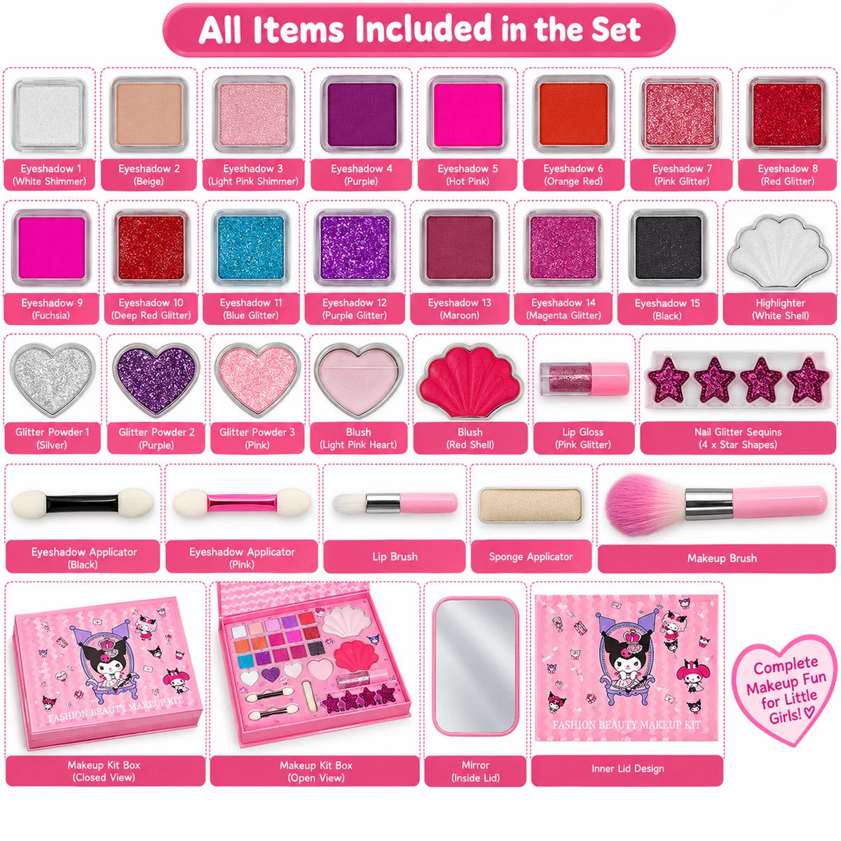Fashion Beauty Makeup Kit For Kids (C1521)