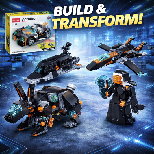 Architect 36-in-1 Building Blocks Set for Kids (256+ Pieces)
