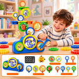 Gear Building Electric & Manual Engineering Learning Blocks for Kids (217)