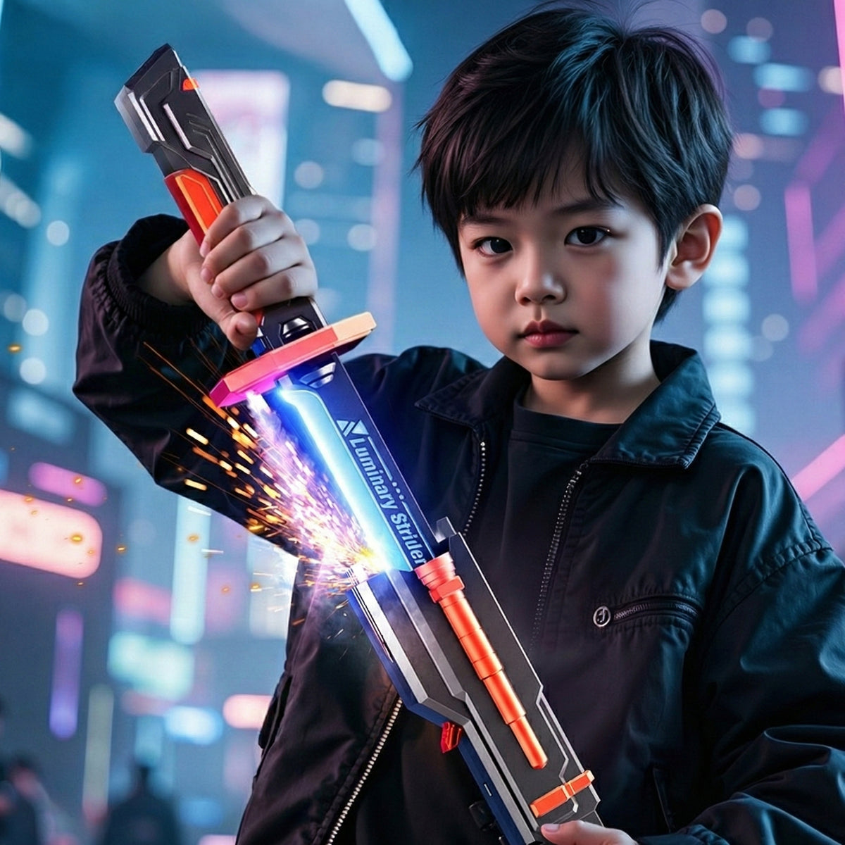 Color Flowing Spark Sword Toy with Smoke Effect (838-1)