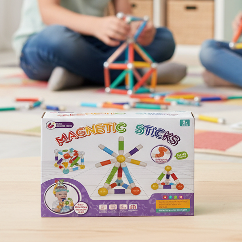 Flexible Magnetic Tube Building Blocks (36pcs)