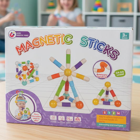 Flexible Magnetic Tube Building Blocks (36pcs)