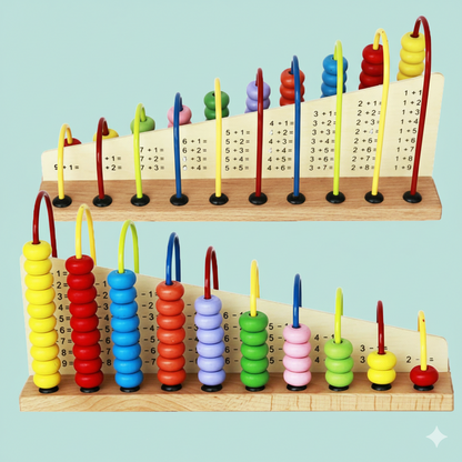 Wooden Calculation Shelf Abacus Toy For Kids 
