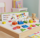 Wooden Geometric Shape Blocks For Kids - 5 Shapes | 2025-11