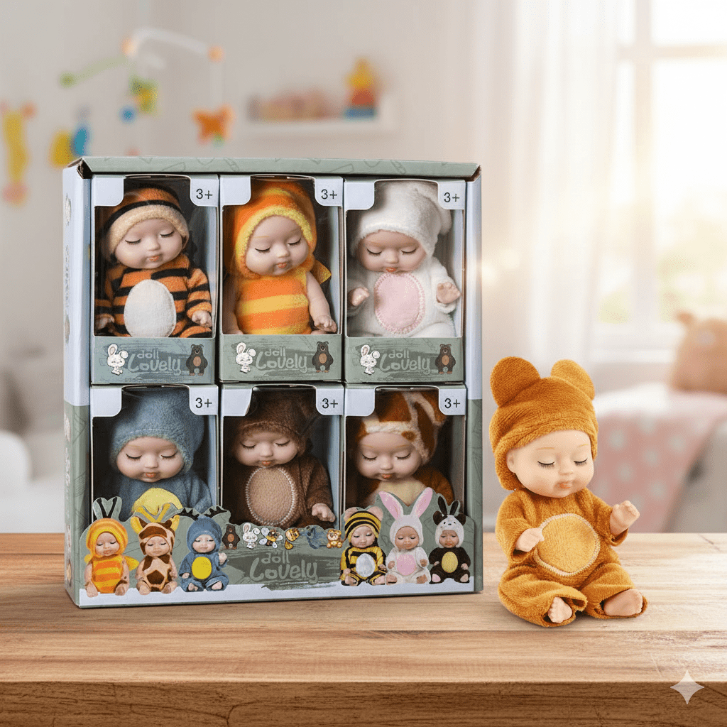 Mini Cute Sleeping Baby Dolls For Kids