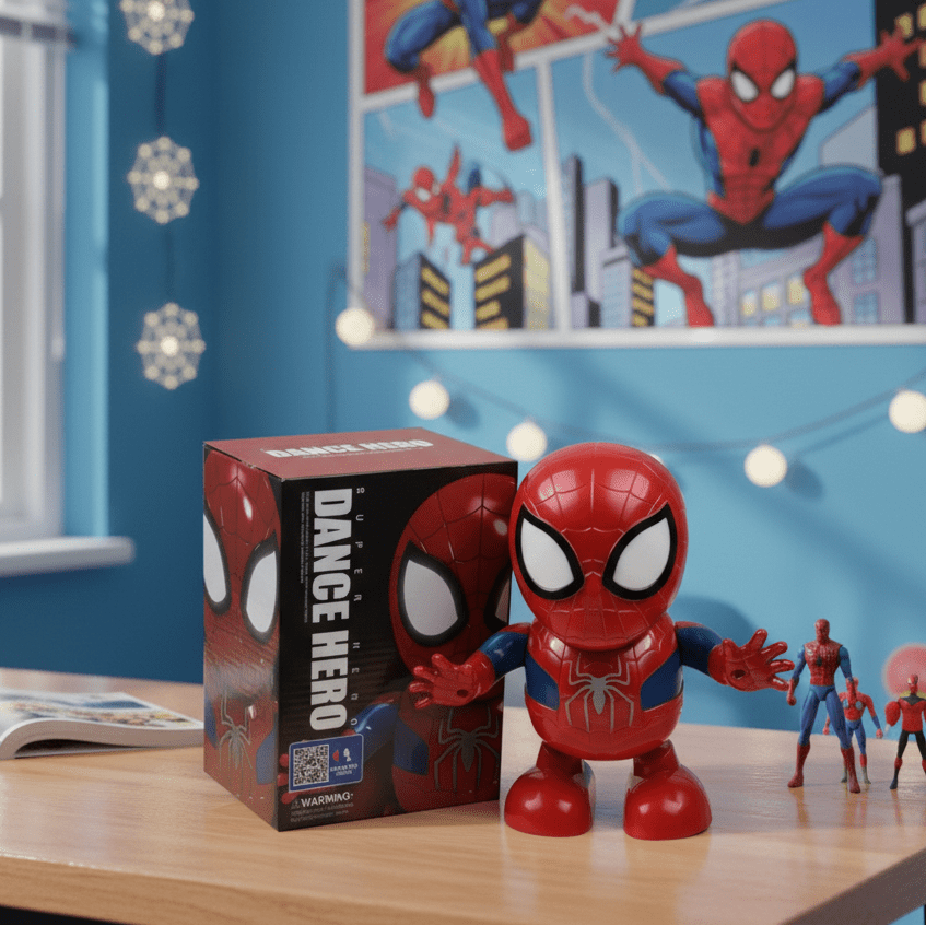 Dancing Spider - Man Toy with Lights & Music for Kids - Toynix