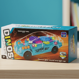 Transparent Electric Toy Car with Lights, Music & Universal Gear