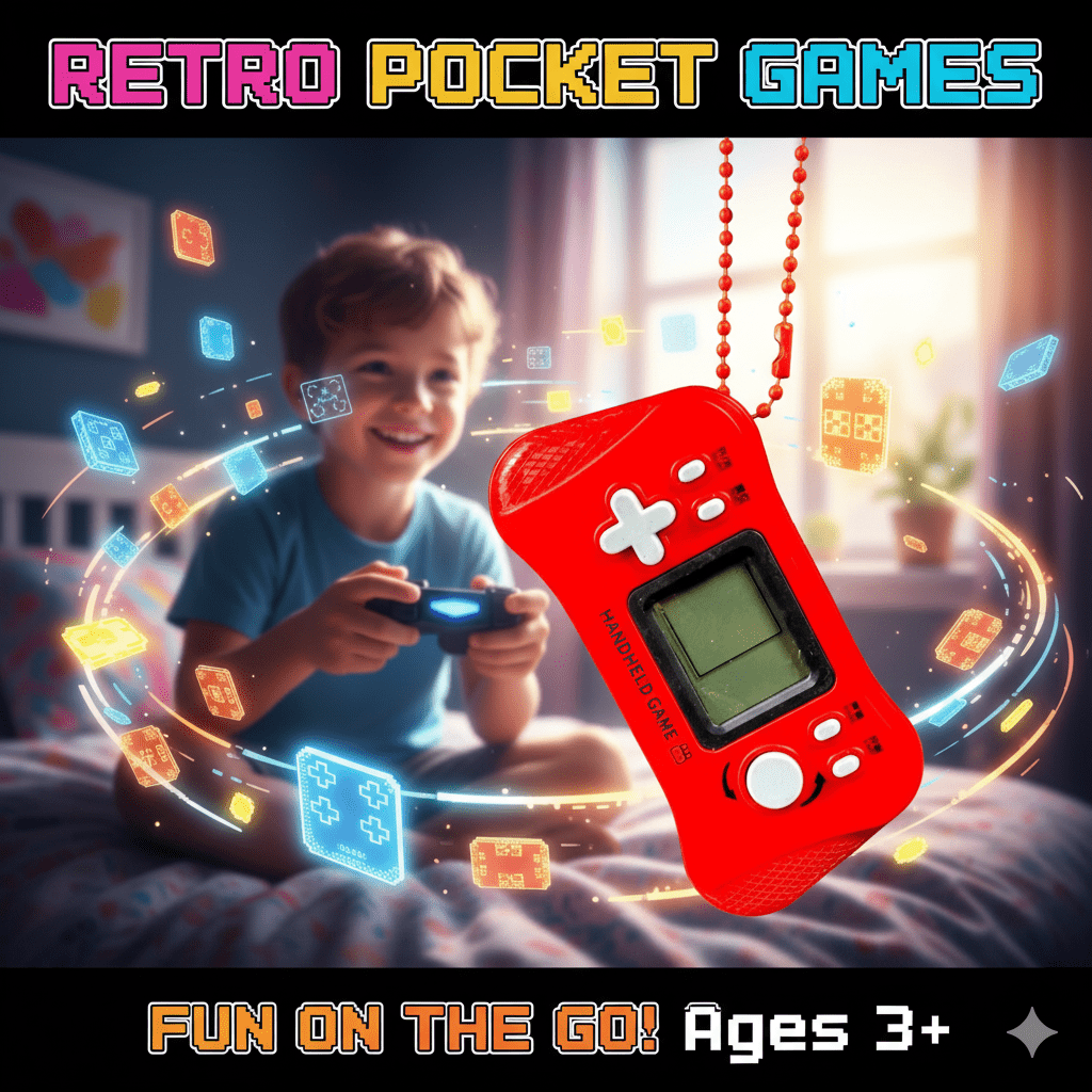 Portable Retro Tetris Console Brick Game for Kids (8800)