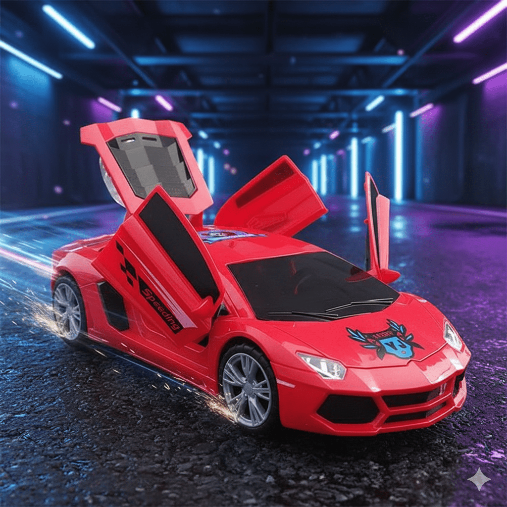 3D Super Car With 360 Degree Rotation For Kids - Toynix