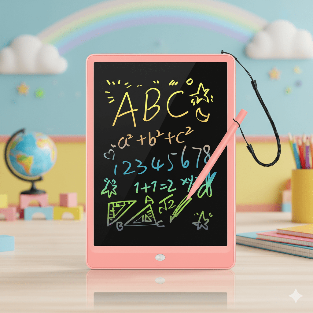 10" LCD Writing Tablet Multicolor Screen Writing Erasable Writing Board (1001C)