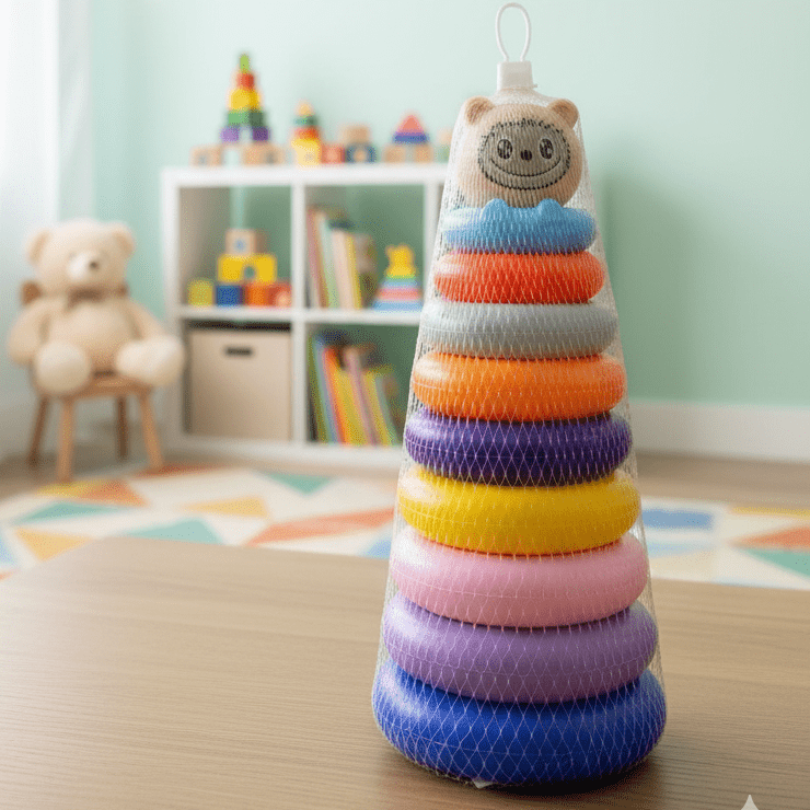 Rainbow Hand Eye Coordination Rings for Kids