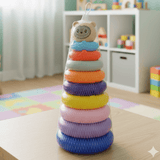 Rainbow Hand Eye Coordination Rings for Kids