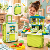 Green Large Kitchen Play Set for Kids (678-631A)
