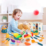 Multifunctional Kids Refrigerator Toy with Ice Dispenser (G227A)