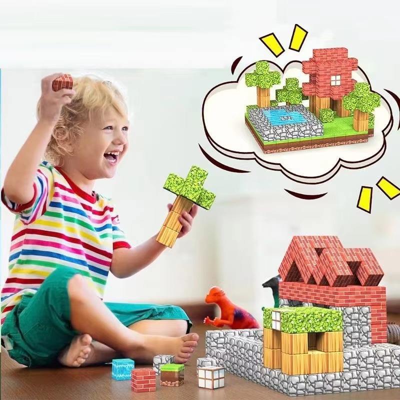 Minecraft Magnetic Building Blocks Cubes (100 Pcs | ZH019)
