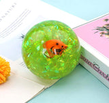 Colorful Glitter-filled Rubber Ball for Kids