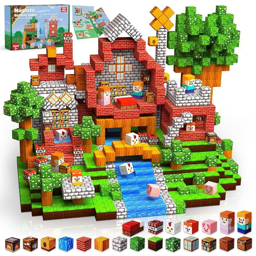 Minecraft Magnetic Building Blocks Cubes (100 Pcs | ZH019)