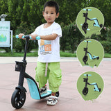 2 in 1 Kids Tricycle Scooter Convertible Balance Bike (6688)