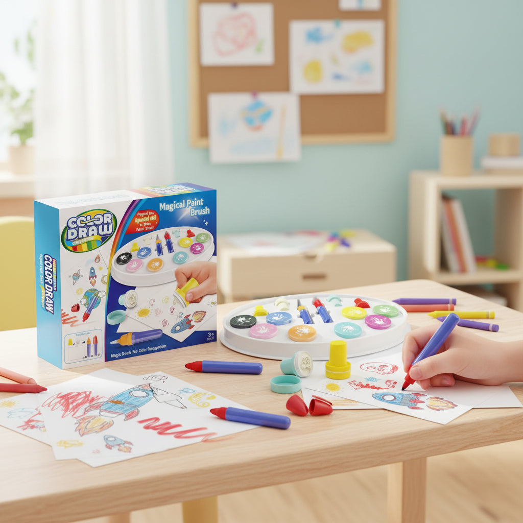 Magic Light Brush Drawing Set for Kids (WF-6001)