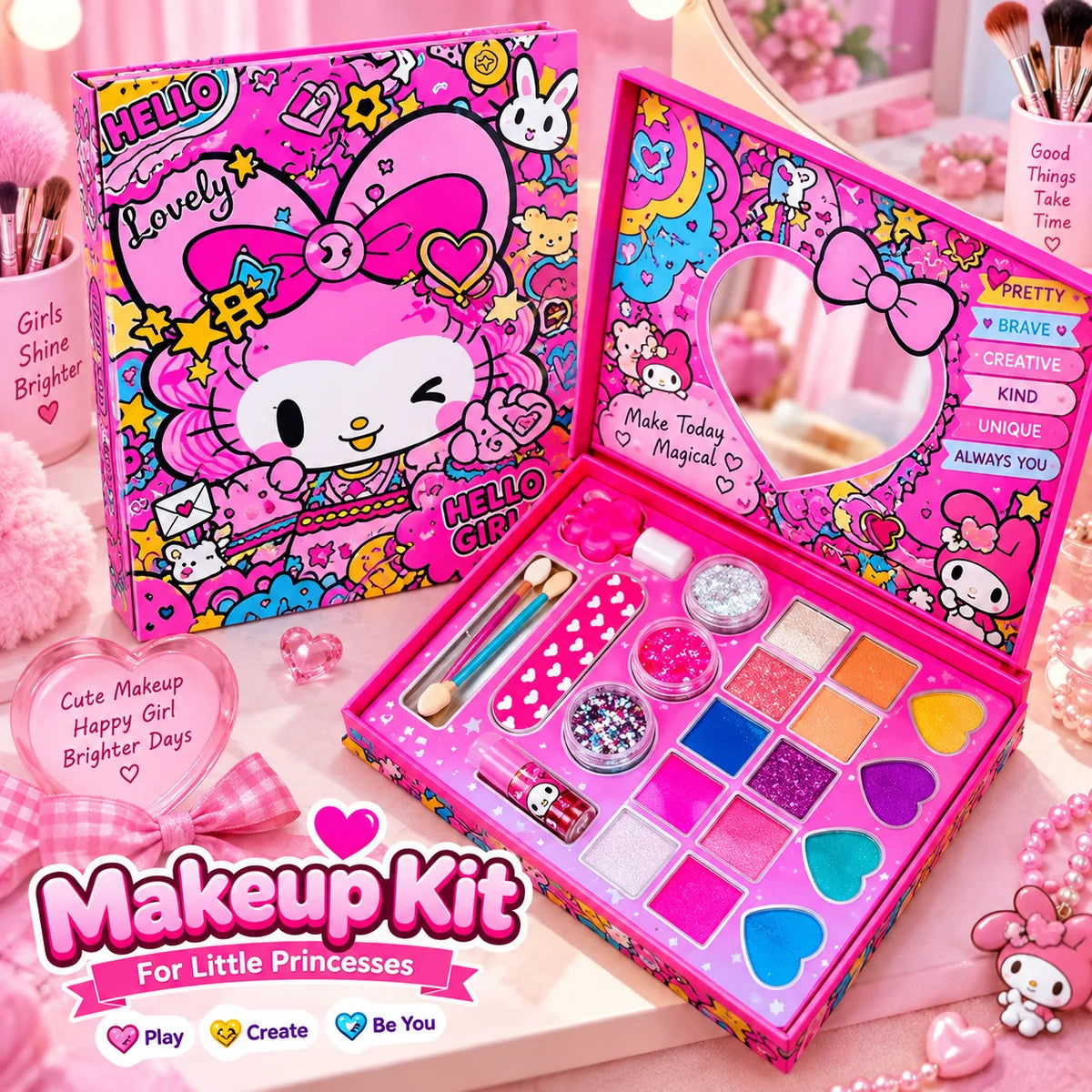Hello Kitty Girls Makeup Set 22 Pcs (V6373)