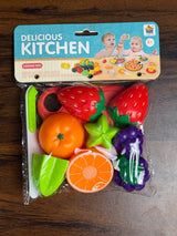 Food Cutting Play Set For Kids (Random Set | 1018-53)