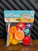 Food Cutting Play Set For Kids (Random Set | 1018-53)