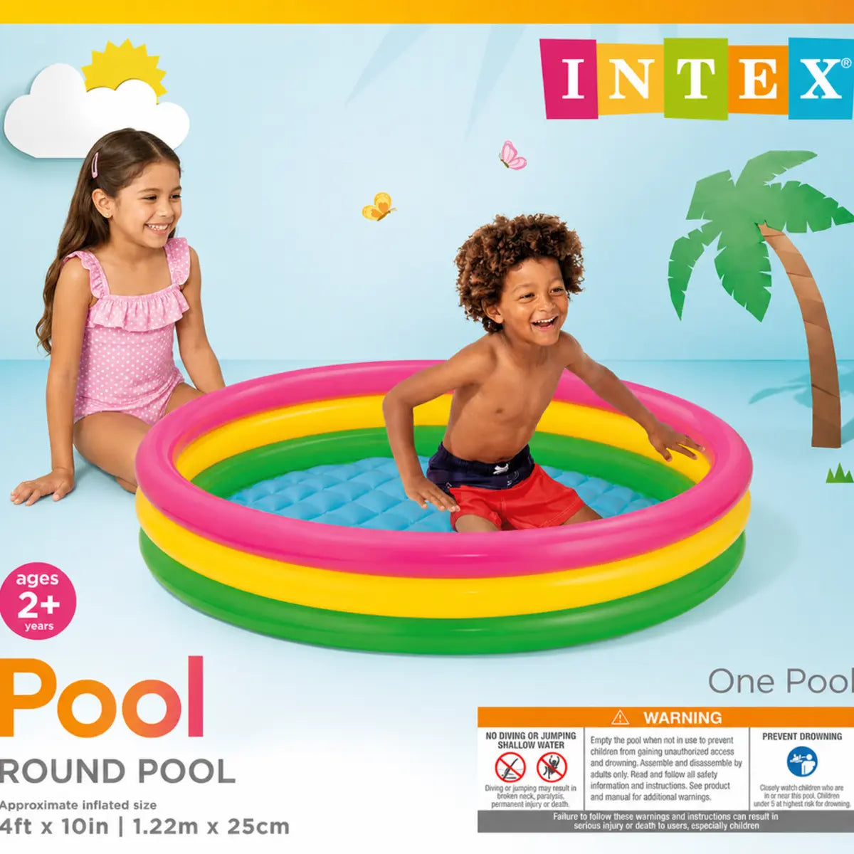 Intex Kids Swimming Pool – Durable Inflatable Pool for Children