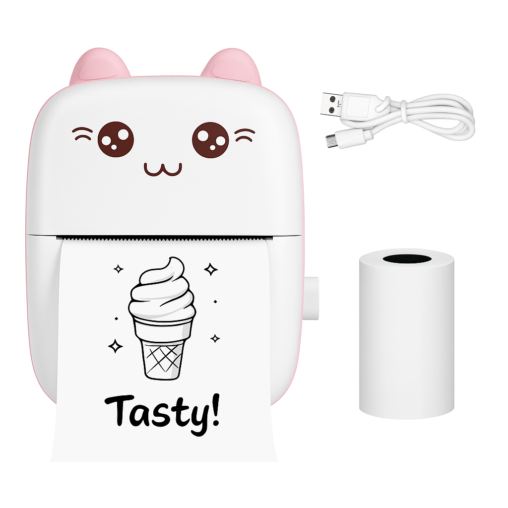 Pocket Inkless Mini Printer - Thermal Portable Bluetooth Wireless Mini Printer - Toynix