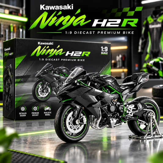 Kawasaki Ninja H2R 1:9 scale premium diecast motorcycle model with realistic details