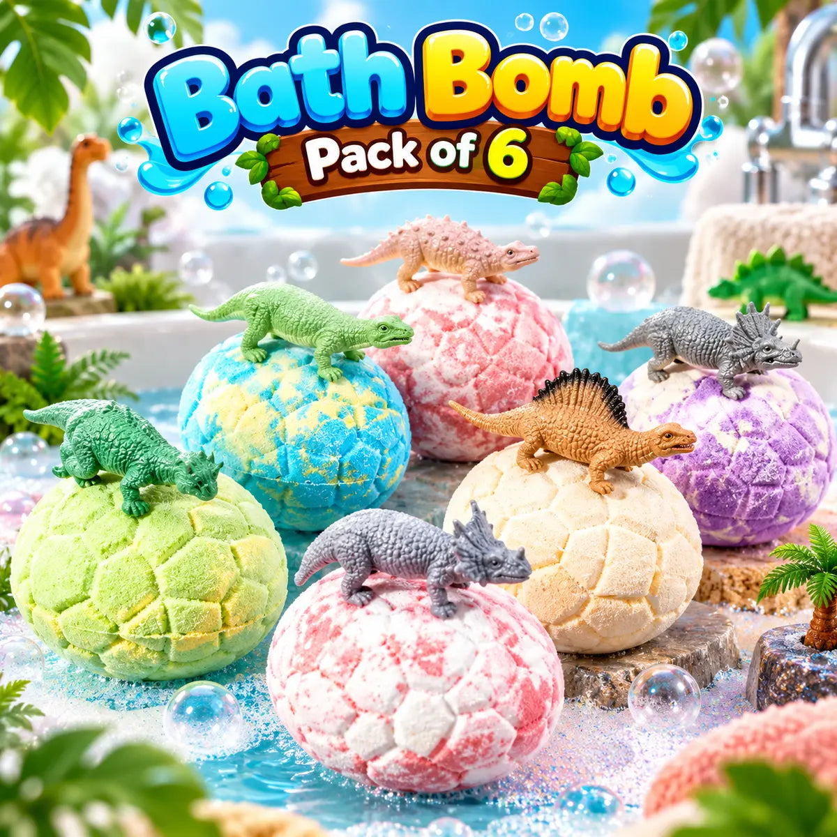 Kids Bath Bombs with Surprise Toys Inside (KL9006)
