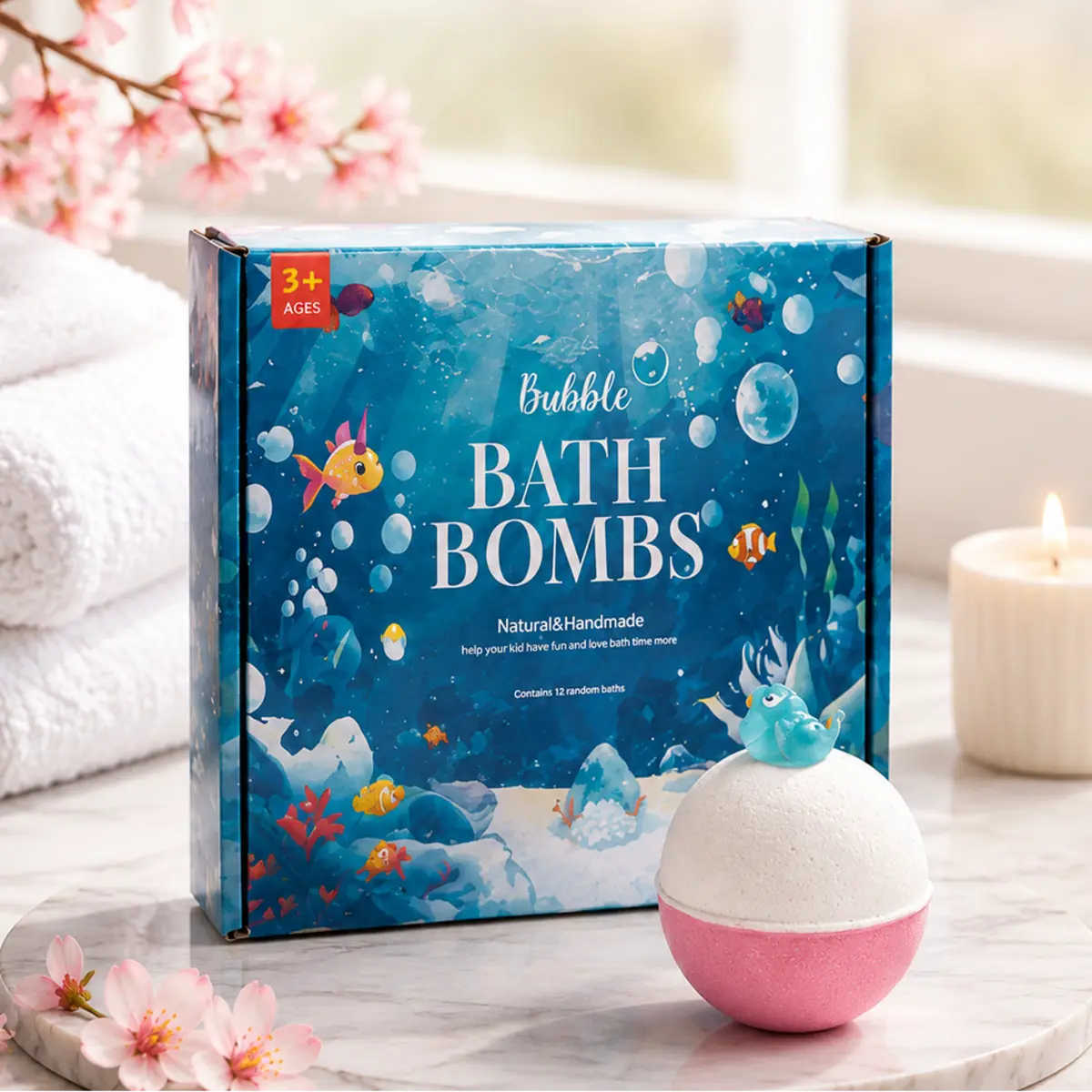 kids bath bombs with surprise toys inside colorful fizzy bath bombs for children