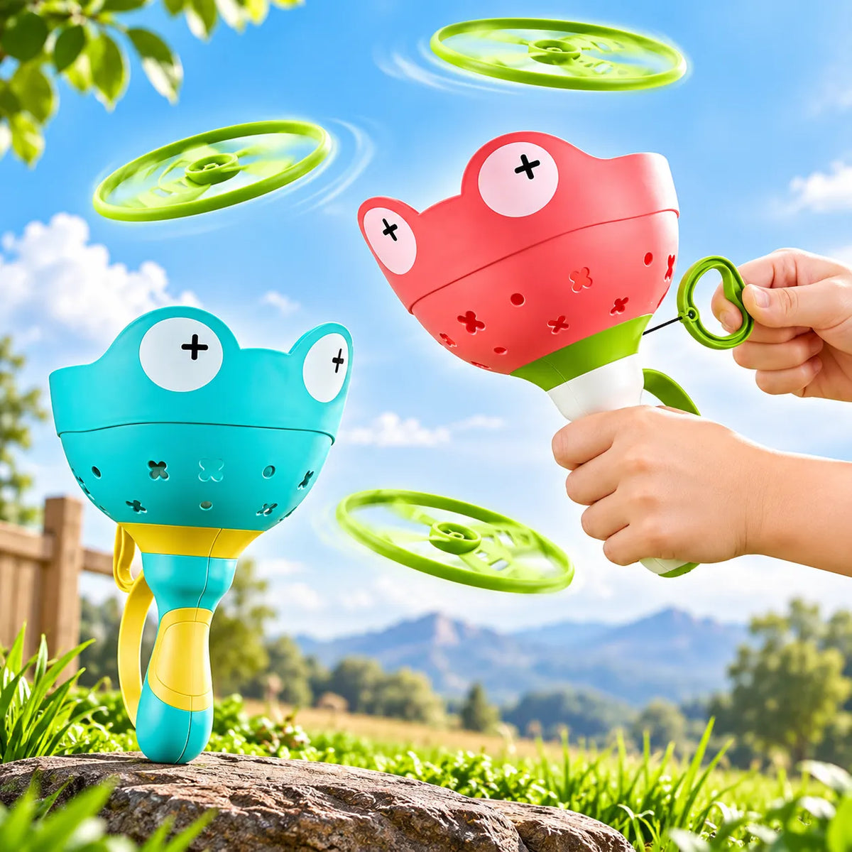 Kids Flying Disc Launcher Game (210Y)