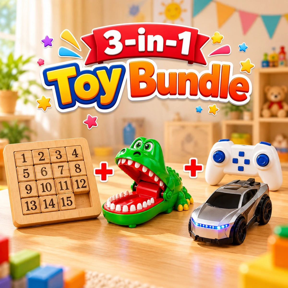 3 in 1 kids fun & learnig activity toys for kids - Toynix.pk