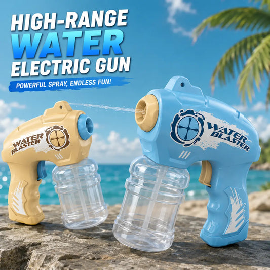 Kids High-Range Electric Water Gun with Powerful Water Blaster and Transparent Water Tank