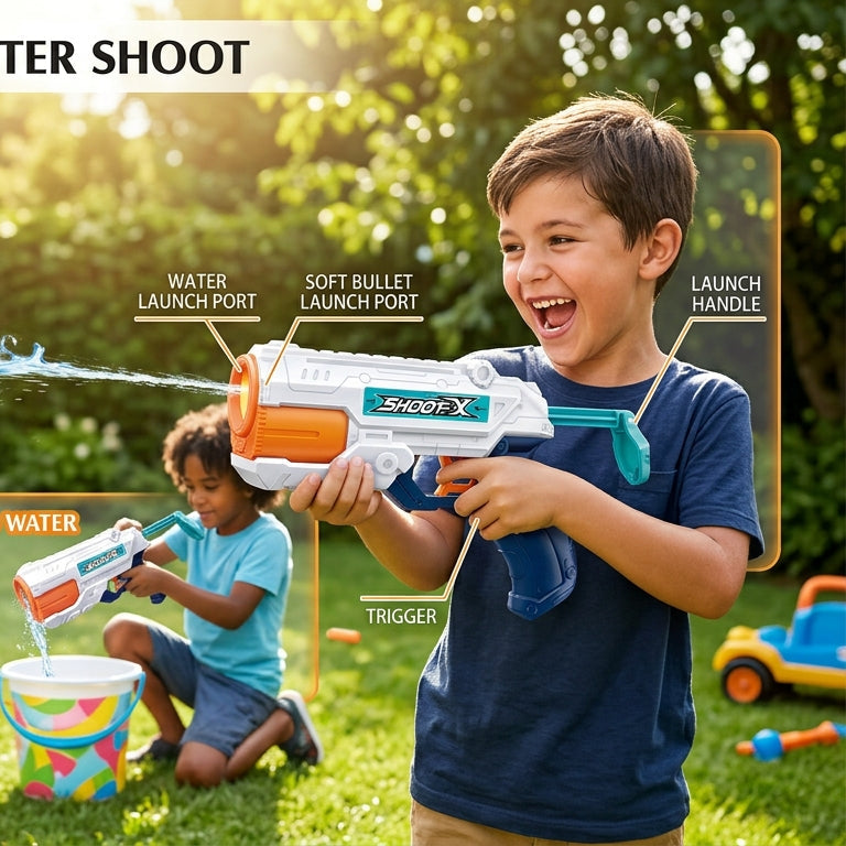 Magic 2 in 1 Shooting & Water Gun (648-31)