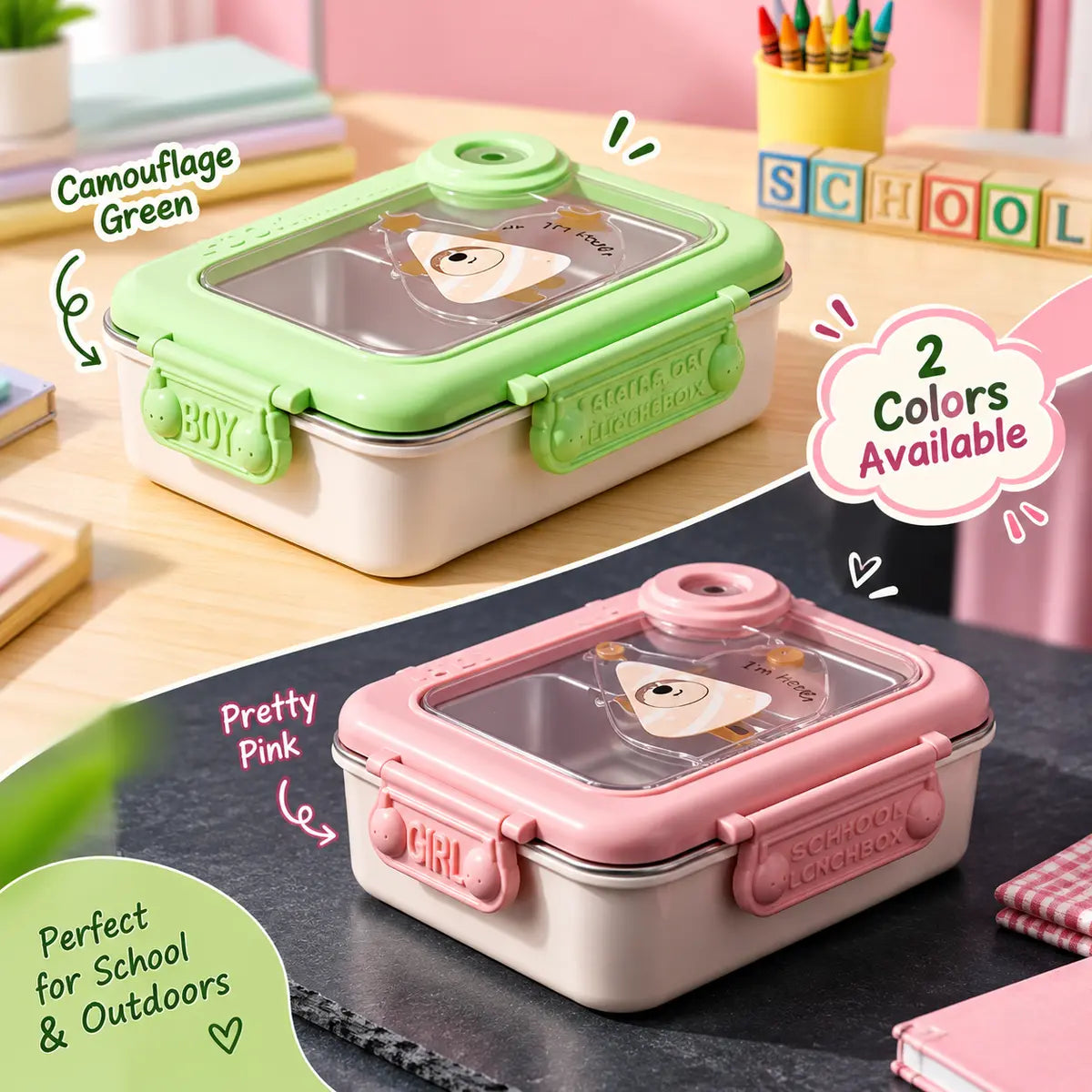 Leakproof Kids School Tiffin Box (029-13)