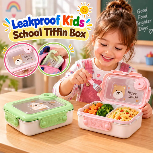 Leakproof Kids School Tiffin Box - Toynix.pk