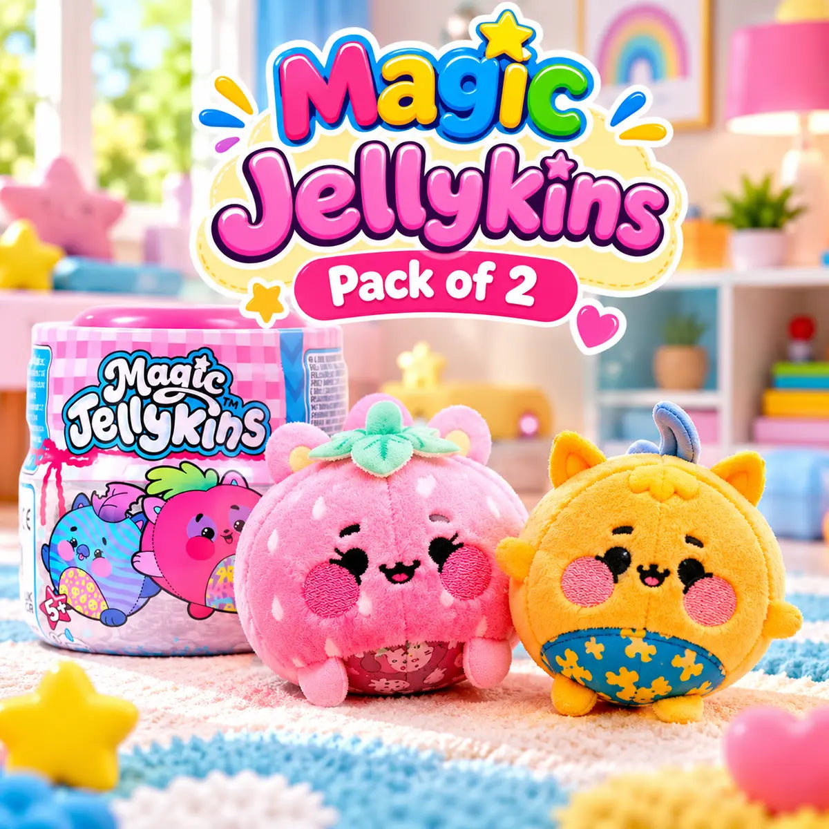 Magic Jellykins Squishy Plush Surprise Collectible Toy for Kids