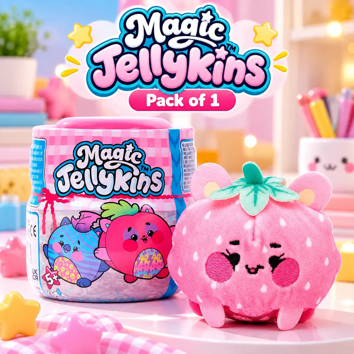Magic Jellykins Squishy Plush Surprise Collectible Toy for Kids