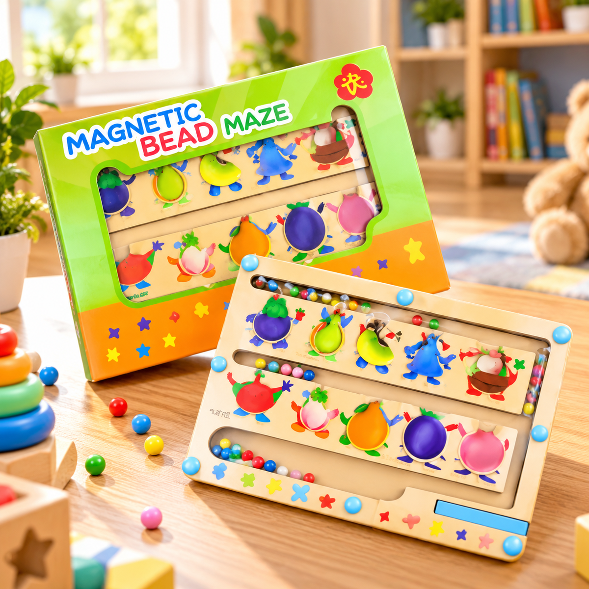 Magnetic Colors & Numbers Matching Maze Game (2025-23/BTE-005C)