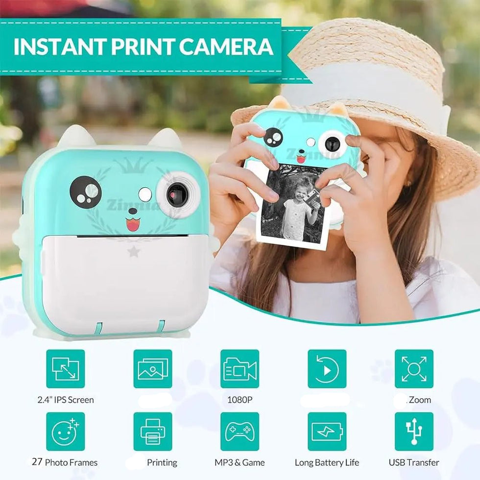 Camera Printer Mini Mini Pocket Camera Printer - Mini Photo Printer - Toynix
