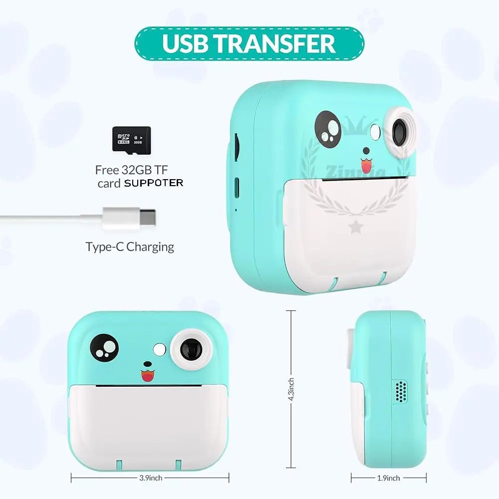 Camera Printer Mini Mini Pocket Camera Printer - Mini Photo Printer - Toynix