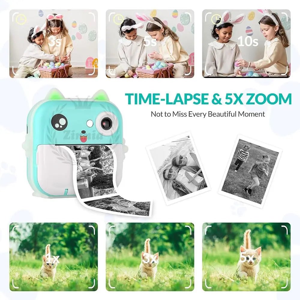 Camera Printer Mini Mini Pocket Camera Printer - Mini Photo Printer - Toynix